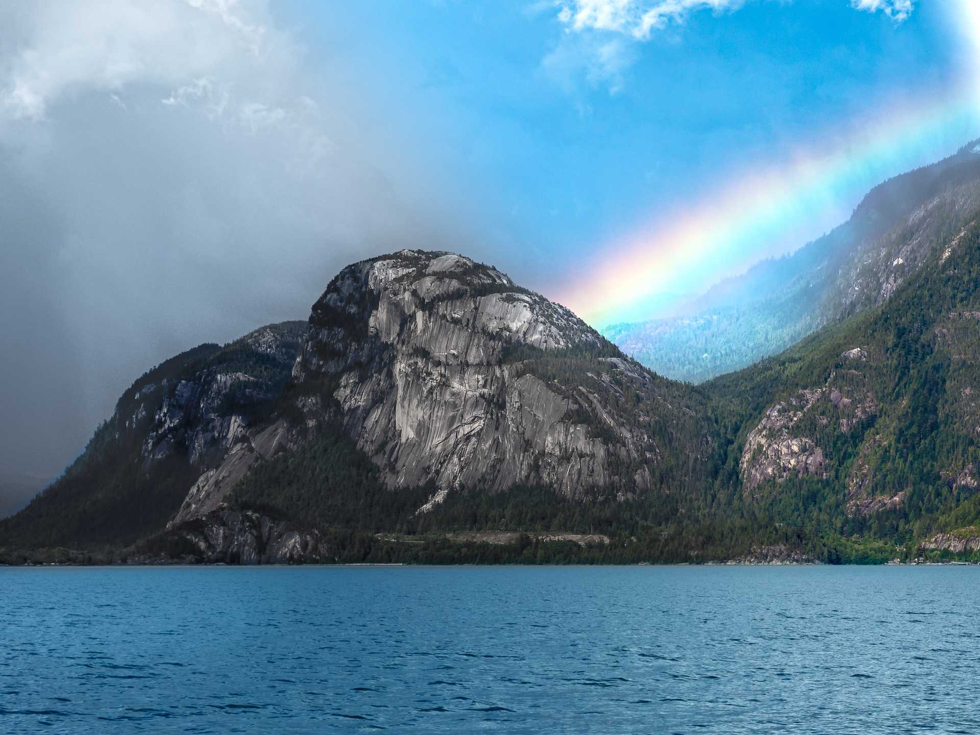 Squamish Chief with Rainbow