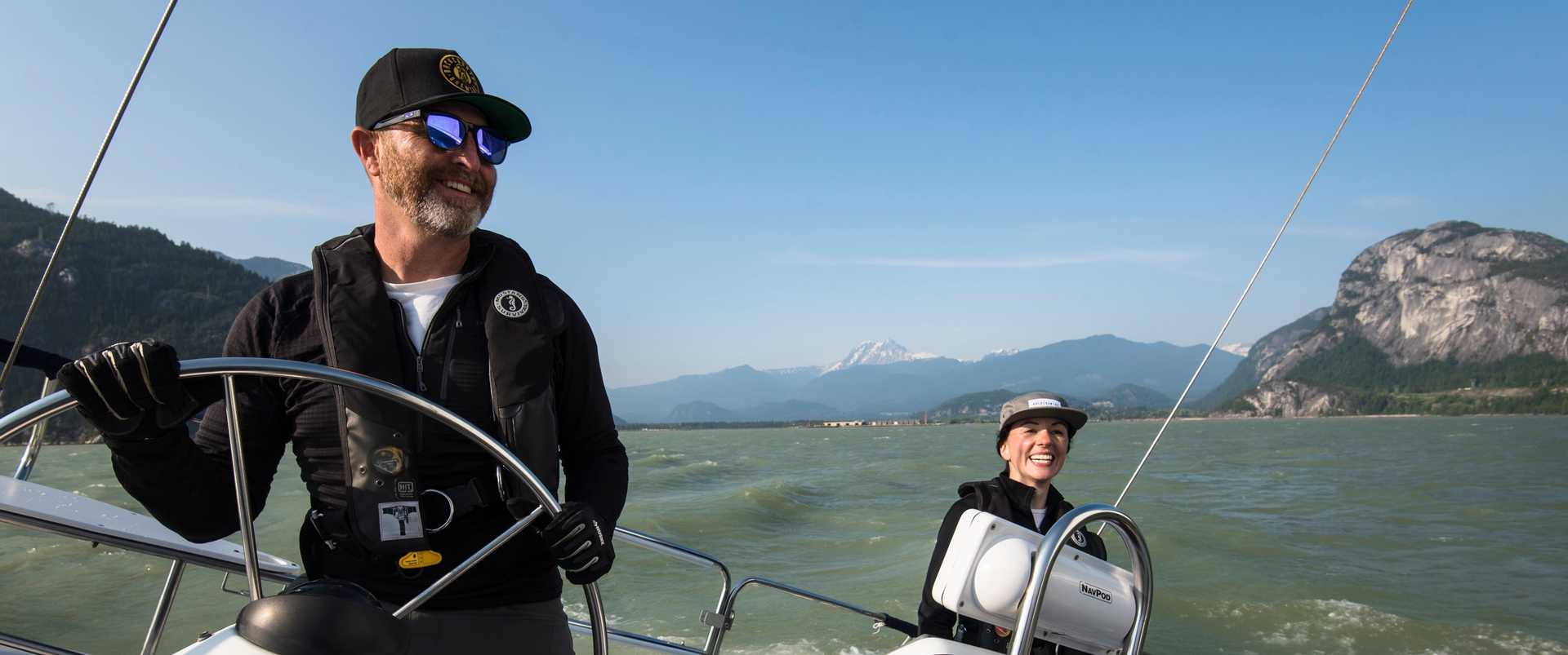 Working on a sailboat in Squamish BC